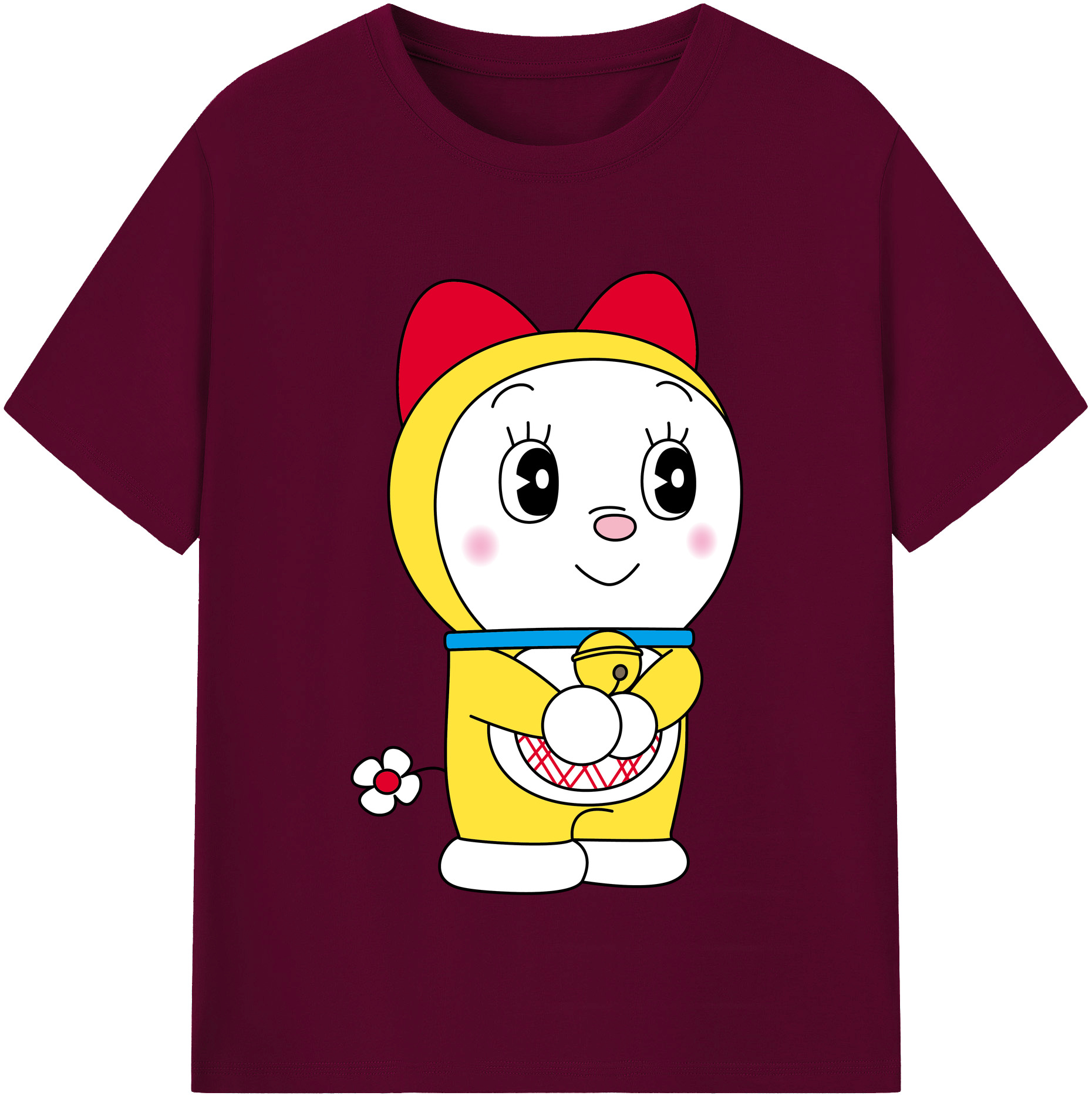 （画像用） ドラえもん ドラミ Doraemon Dorami レディースカジュアルプリントTシャツ（綿100％）